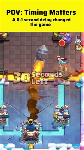 This Tiny Delay Ended the Game #clashroyale #clashroyalegameplay