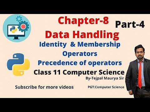 Chapter 8 Data Handling | Part 4 | Class 11 Computer Science (Python)