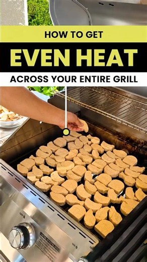 The Secret to Even Grill Heat: Place Ceramic Briquettes Like This