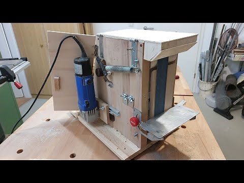 DIY: Bandschleifer aus Holzresten, einfachen Materialien und Winkelschleifer selber bauen!