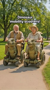 4.4M views · 17K reactions | Absolutely love these dinosaur mobility scooters!  | Inspiring Designs | Facebook