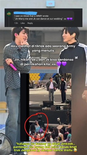 Banner yang Jungkook Tunjukkan ke Jin Hyung? Reaksi Jin Dijelaskan