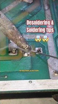 Amazing Desoldering And Soldering Tips You Need To Know Now #shorts #diy #electronic #desoldering