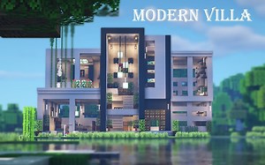 【Akila Gaming】Minecraft 建筑教程-现代住宅和室内设计