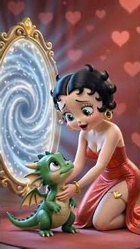 Betty Boop's Magical Mirror Adventure 🌈 | Cartoon Animation Short# #newshorts#viralvideo
