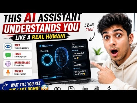 I Built an AI That Sees, Talks & Thinks Like a Human 🤯 | Python AI Assistant