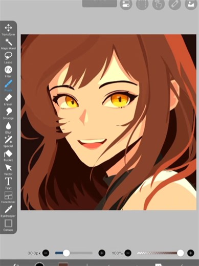 Lasso Art Process in IbisPaint