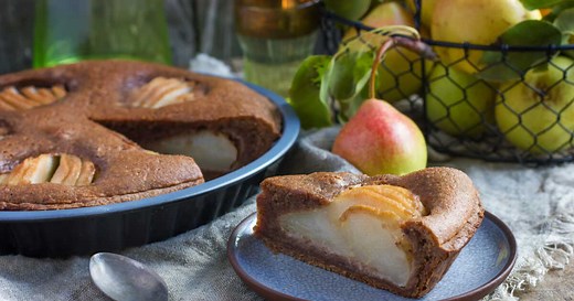 La recette du gâteau poire-chocolat de Cyril Lignac