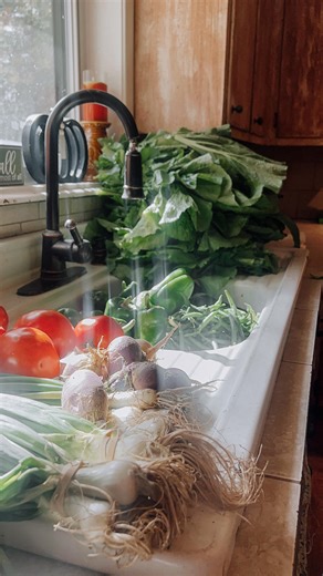 12 reactions | Just a little snippet of me making up the farm table the other day — veggie beef soup simmering + cozy vibes only ✨ #FarmLife #SoupSeason #HomemadeGoodness | Old Rusty Gate Farm | Facebook