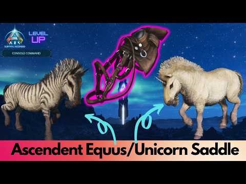Ascendant and primitive Equus/Unicorn Saddle Spawn Command | Ark Survival Ascended