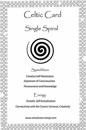Spiral 🌀 The spiral represents the cyclical nature of life, growth, and renewal and is a potent, ancient symbol found in Celtic art and culture. It represents the never-ending flow of energy, the interdependence of all living things, and the never-ending cycle of birth, death, and rebirth. #spiral