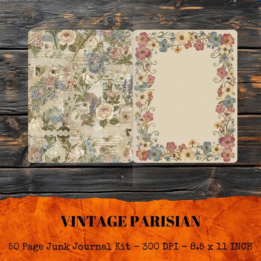 Vintage Parisian Backgrounds, French Paris Pages - Etsy