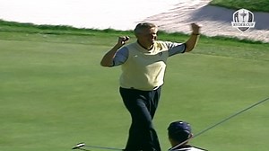 Colin Montgomerie playing the final hole in 2004 where he holed the crucial winning putt 🏆 | Ryder Cup Europe