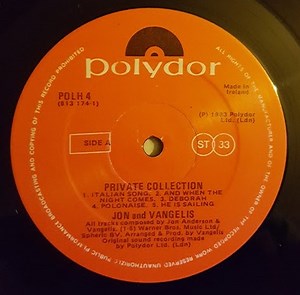 Jon And Vangelis - Private Collection