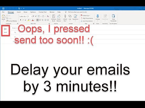 Delay all Emails from being Sent in Outlook - Creating a Rule