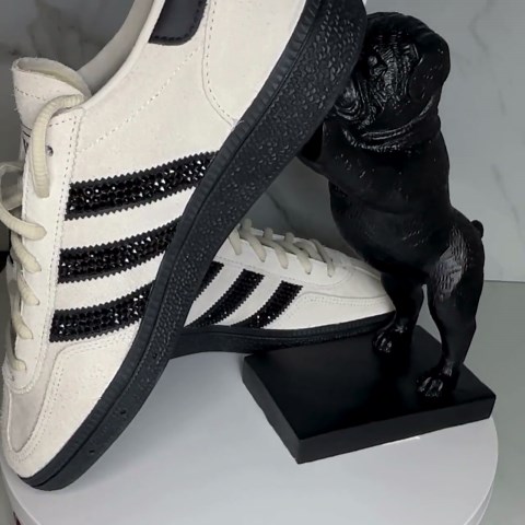 Luxury Crystal Adidas Handball Spezial Sneakers – Statement Fashion Gift for Sneaker Lovers - Etsy