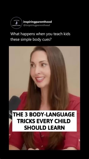 Parenting - Child Development - Tips & Support on Instagram: "We teach kids math, reading, and manners… But almost no one teaches them people skills, even though body language shapes how the world treats them. This expert breaks it down so simply your child can start practicing today: 1️⃣ Notice their eye color Instead of saying “Make eye contact,” ask: ✨ “What color were their eyes?” It gives kids a purpose for eye contact and instantly teaches confidence + warmth. 2️⃣ Hands first Teach them to