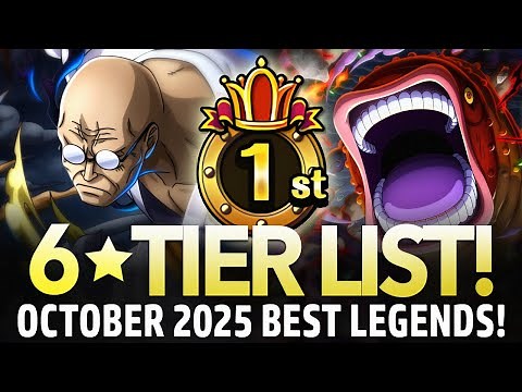 ★6 TIER LIST! Best Legends October 2025! (ONE PIECE Treasure Cruise)