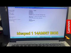 Lenovo Ideapad 1 14AMN7 BIOS - How to Enter BIOS and Boot Menu Options