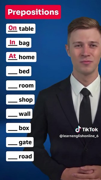 Prepositions: In, On, At#EnglishLearning #Prepositions #InOnAt #English #EasyEnglish