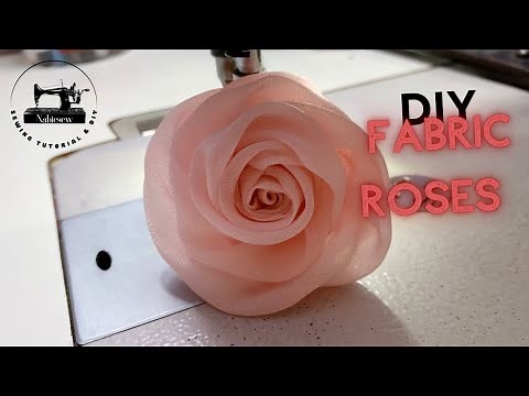 📌 DIY FABRIC ROSES | How to make handmade fabric flowers easy and beautiful | Nabiesew