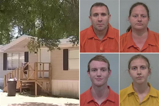 Florida Griffeth family caged adopted and foster children, sprayed vinegar in their faces as 9 kids rescued from home: cops
