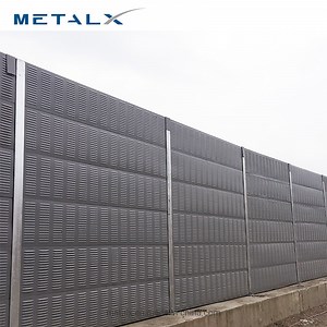 [Hot Item] Highway Roadside Noise Absorption Acoustic Barrier Panel PC and Aluminum Acoustic Noise Barrier Anti Noise Sound Proof Wall
