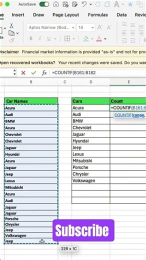 How to Calculate duplicate Values in Excel #youtube #excel #exceltips #viral #trendingshorts