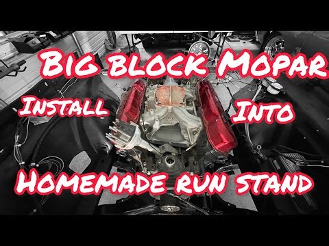 MOPAR HOMEMADE ENGINE RUN STAND