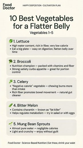 10 Best Vegetables for a Flatter Belly (Eat These to Lose Belly Fat Fast!) 🥬🔥
