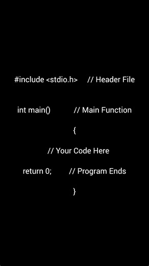 c program structure explained in one structure....💯
