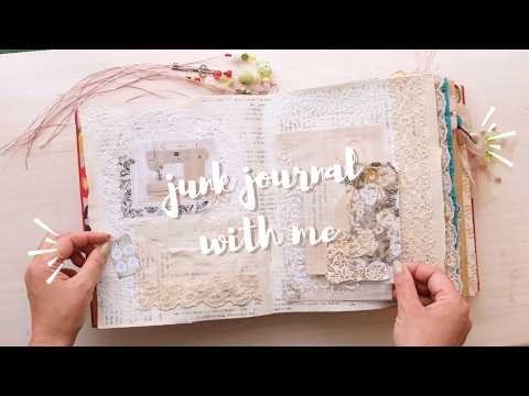 junk journal with me | a page for my new sewing machine