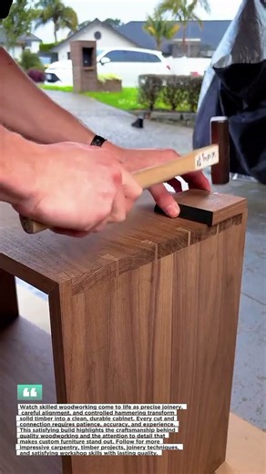 Precision Wood Joinery Takes Serious Craftsmanship Skill #Woodworking #Carpentry #USA