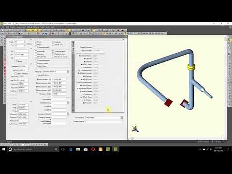 How To Add a Flange Pair to Piping Model in Caesar II