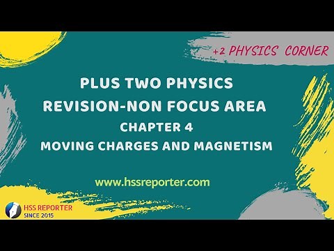 PLUS TWO PHYSICS REVISION:NON FOCUS AREA-CHAPTER 4 (Part-2) | MOVING CHARGES AND MAGNETISM