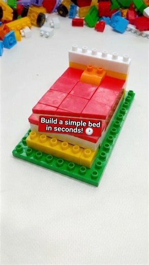 Build this 1-Minute LEGO Bed! 🧱🛏️ (Anyone Can Do It!)