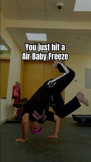 Give this easy breakdance air baby freeze a try! #breakdance #bboy #footwork #dance #tutorial #bgirl