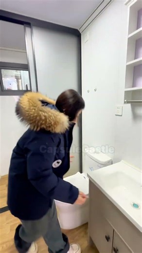 This kind of container installation is very convenient.