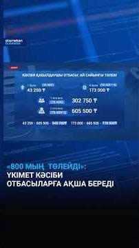 «800 мың төлейді»: Үкімет кәсіби отбасыларға ақша береді #atamekenbusiness #түскіформат
