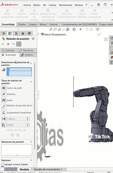 Crea Trayectorias para Ensamblajes en SolidWorks