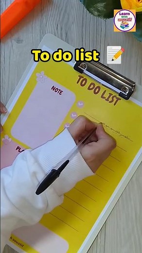 قائمة مهام To do list 📝💛