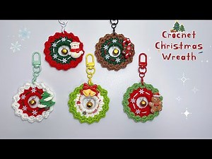🎄Easy Crochet Christmas Wreath 🎁 | Crochet Christmas Ornament | Beginner Friendly