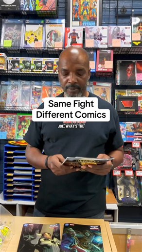 The Comic Den on Instagram: "Batman vs Deadpool looks like the same fight, but it reads totally different depending on the comic. This is about why the writing, tone, and vibe change everything. #comics #batman #deadpool"