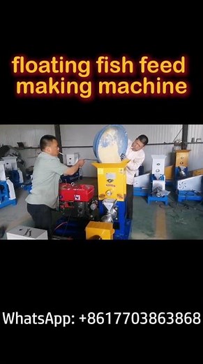 🐟How to make floating fish feed making machine? The complete process of using fish pellets extruder.