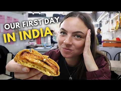 Foreigners try DELHI street food for the first time! 🇮🇳 (INDIA travel vlog)