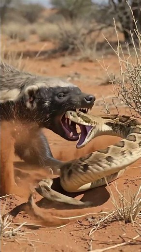Puff Adder vs Honey Badger - Kalahari 🦡🐍