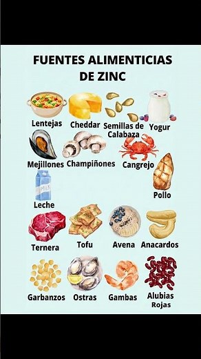 Alimentos ricos en zinc que deberías comer más