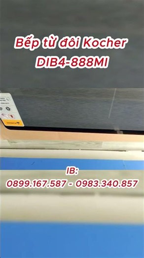 Bếp từ đôi Kocher DIB4-888MI #beptutietkiemdien #beptudoi #kocher #kitchen #thietbinhabep #shorts
