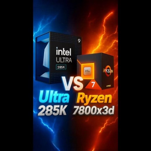 Intel ULTRA 285K vs Ryzen 7 7800X3D 🔥 Ultimate Gaming CPU Battle! 💥⚡