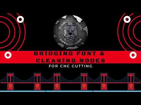 Inkscape Tutorial: Bridging Font & Cleaning Nodes for CNC Cutting
